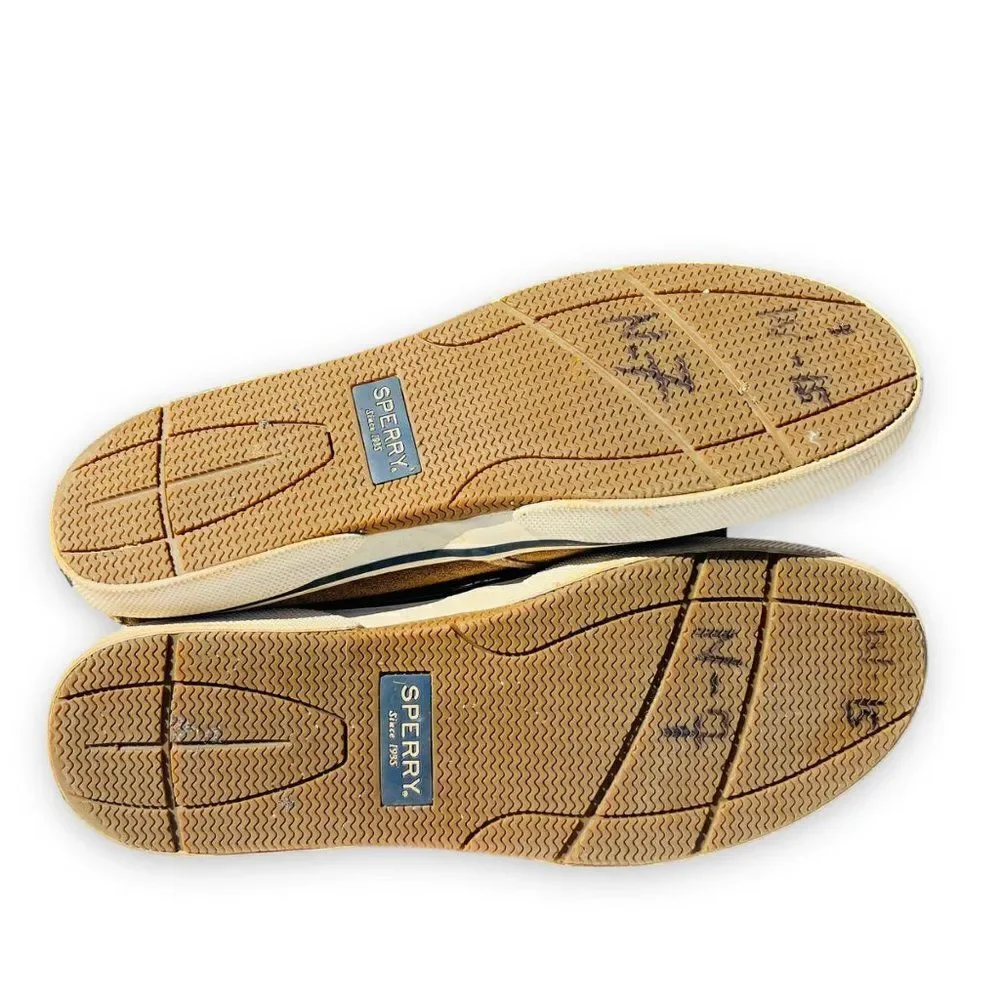 Sperry Halyard Slip-on Sneakers Brown Suede STS22101 Men's 10.5‎
